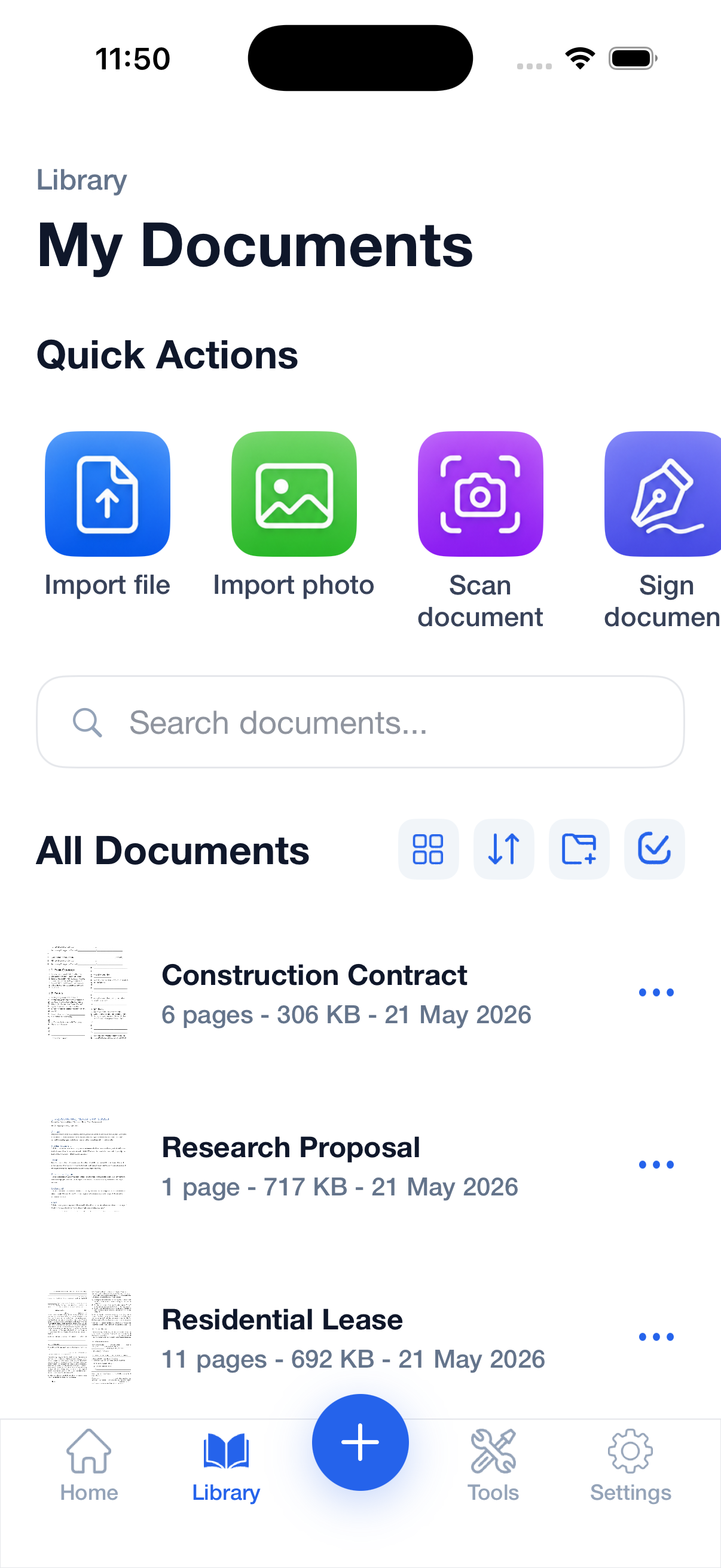 Foldr document library